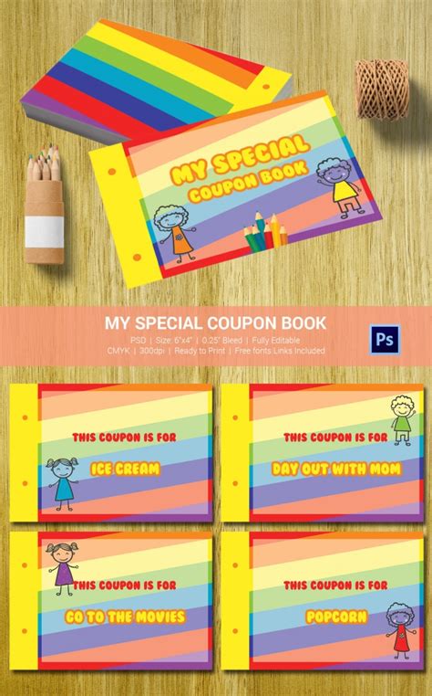 coupon book templates  psd ai vector eps format
