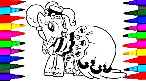 how to draw and color mlp pinkie pie coloring pages l