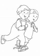 Caillou Coloring Pages Printable Birthdayprintable sketch template