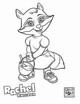 Rachel Raccoon Wolf Lodge Great Edit sketch template