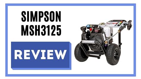 simpson cleaning msh review simpson  psi pressure washer youtube