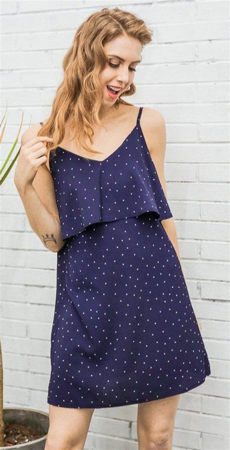 Pretty Little Polka Dot The Perfect Navy Sundress With A