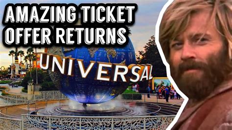 universal studios orlando brings   amazing ticket deal youtube