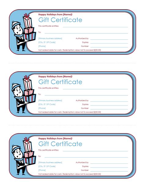 gift certificate templates templatelab