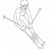 Sciatore Jeux Olympiques Esqui Colorear Hiver Patinage Disegno Olympique Biathlon Skiing Ahiva Coloriages Plantillas Teteamodeler sketch template