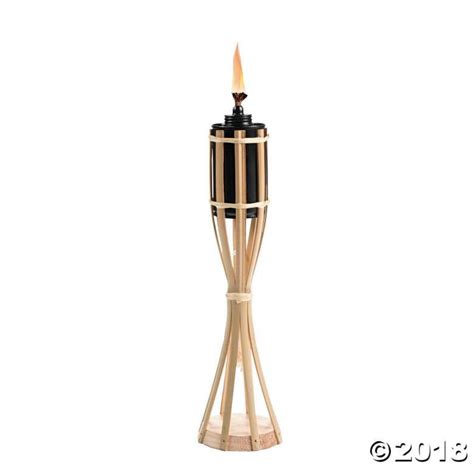 tabletop bamboo polynesian torches diy tiki torch stand luau table decorations tiki torches