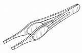 Tweezers Coloring Pages Sketch Template sketch template