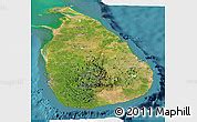 satellite panoramic map  sri lanka