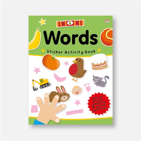 sticker activity book words  decent books  decent books