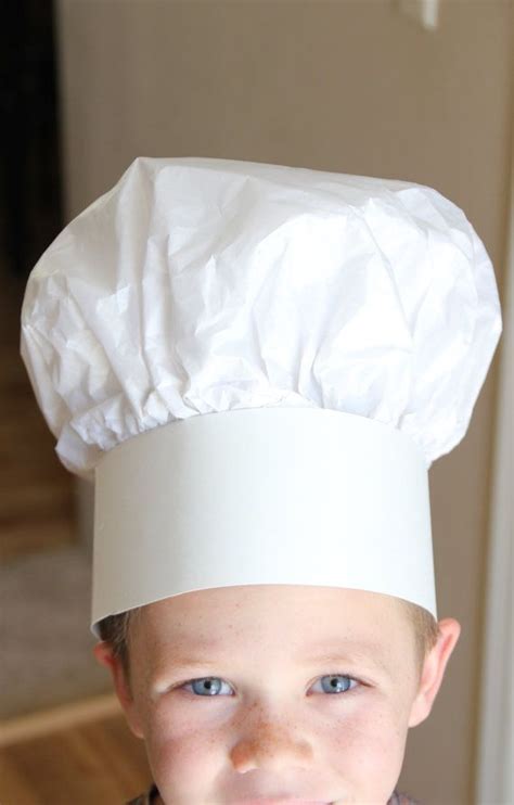 paper chef hat  kids party favor baking  sproutlets chef