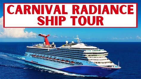 carnival radiance  deck  cruise ship walkthrough youtube