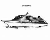 Cruise Ship Coloring Pages Drawing Disney Experience Awesome Netart Color Print Ships Croisière Printable Cruises Blanc Noir Drawings Yacht Paintingvalley sketch template