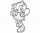 Amy Coloring Sonic Pages Rose Hedgehog Hammer Generations Giant Print Printable Surfing Clipart Pink Library Coraline Hair Clip Popular Coloringtop sketch template