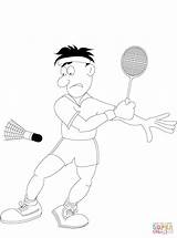 Badminton Coloring Playing Pages Printable Online Color Categories sketch template