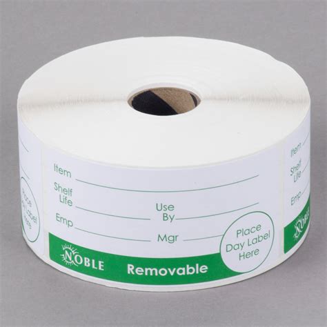 noble products    removable product day label roll