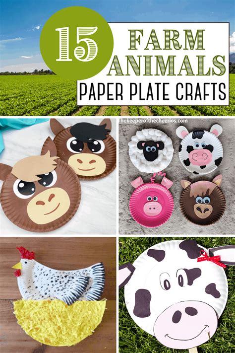 adorable paper plate farm animals  preschoolers
