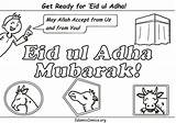 Eid Adha Pages Ul Kids Coloring Colouring Sheets Activity Hajj Mubarak Card Cards Choose Board sketch template