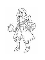 Coloring Dungeons Dragons Paladin Pages Fantasy Cleric sketch template