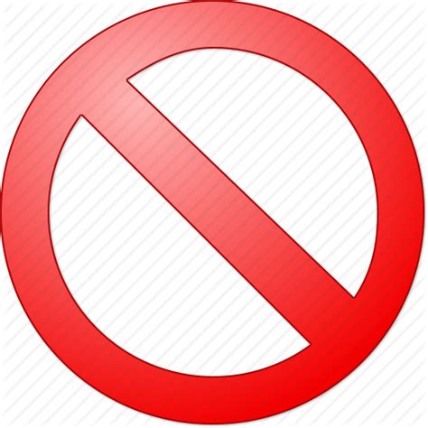 cancel closed forbidden no entry not available restricted stop icon