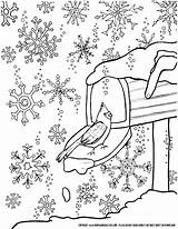 Coloring Pages Winter January Printable Snowflake Adults Sports Crayola Detailed Adult Clothes Getcolorings Preschoolers Colouring Color Printables Clothing Kindergarten Snowflakes sketch template