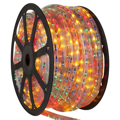 rope light  multicolor chasing rope light commercial spool  volt