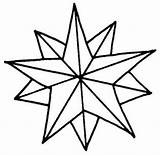 Star Christmas Coloring Ornament Pages Children Drawing Ornaments sketch template