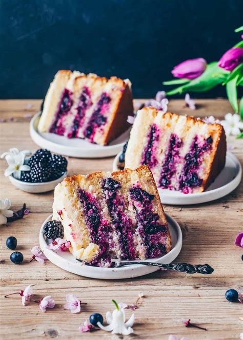 lemon blueberry cake vegan layer cake bianca zapatka foodblog