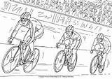 Ciclismo Ciclistas Pista sketch template
