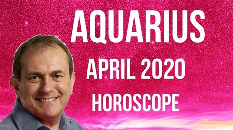 Aquarius April 2020 Horoscope Your Sex Appeal Skyrockets Youtube