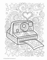 Coloring Pages Book Aesthetic Hipster Happy Campers Thaneeya Hippie Digital Amazon Books Coloringhome sketch template