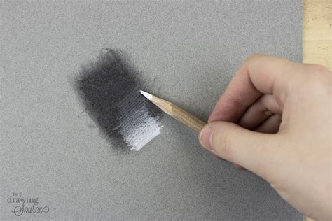 white charcoal pencils