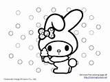 Melody Sanrio Kitty Keroppi Estampado マイ ぬりえ サンリオ キャラクター Coloringcontest Sheets Popsicle sketch template