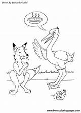 Coloring Stork Pages Wolf Comments sketch template