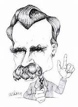 Friedrich Nietzsche sketch template