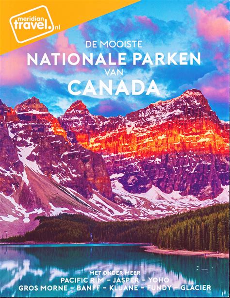 reisgids de mooiste nationale parken van canada meridian travel  kopen