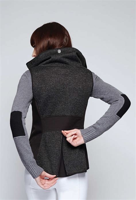 function meets fashion  adjustable  gusset    bristol wool vest creates  figure