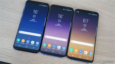 samsung galaxy s8 color comparison android authority