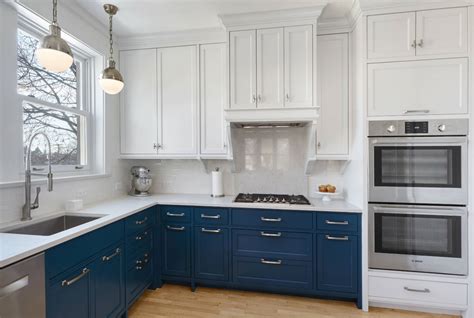 design trend blue kitchen cabinets  ideas