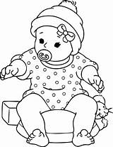 Coloring Doll Baby Pages Printable Getdrawings sketch template