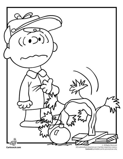 printable charlie brown christmas coloring pages  coloringfolder