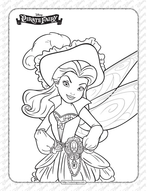 printables disney pirate fairy rosetta coloring page  printable