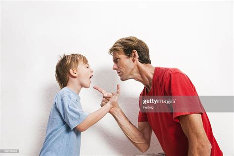 father  son arguing high res stock photo getty images