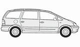 Minivan Drawing Galaxy Drawings Paintingvalley Ford sketch template