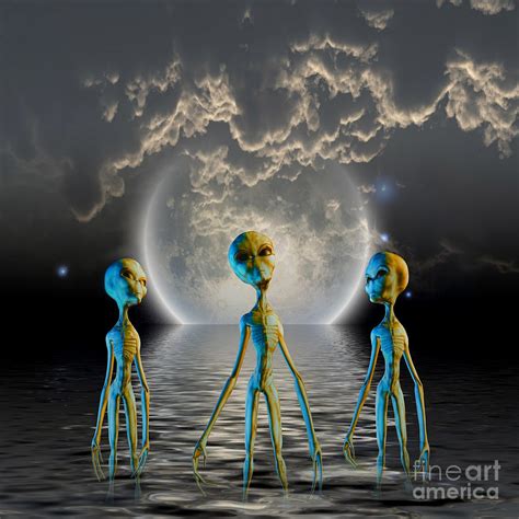 aliens  water planet digital art  bruce rolff fine art america