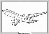 Airplane Airbus sketch template