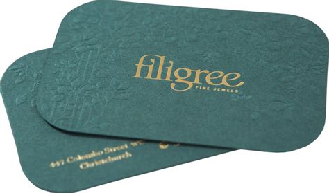 filigree business cards 2019 process winner pride in print awards