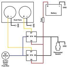 dual cooling fan wiring diagram   electric cooling fan electric cooling electricity
