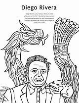 Diego Rivera Frida Kahlo Coloring Pages Teacollection Colouring Activity Obras Choose Board Mexicano Studio Sketchite sketch template
