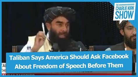 Taliban Says America Should Ask Facebook About Freedom Of Speech Before