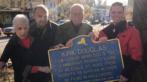 kirk douglas honored  amsterdam  historic marker wrgb